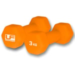Urban Fitness Neoprene Covered Hex Dumbbells Fitness (Pair) Orange 2 X 3kg, blue, one size, K-REY-UFW034