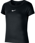 NIKE Court Dry Top SS Black - Girls (Storlek: XL)