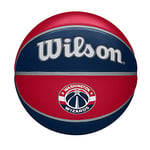 Wilson Basketball, NBA Team Tribute Model, WASHIGNTON WIZARDS, Outdoor, Rubber, Size: 7