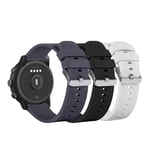 Replacement Straps Compatible with Samsung Galaxy Watch 3 Strap, Tencloud Soft Silicone Band Sport Wristband for Galaxy Watch 3 41mm/45mm Smartwatch (22mm, Black, White, Grey)
