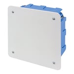 Poly Pool PP8181 Boîte de dérivation à encastrer pour installations en placoplâtre, 105 x 105 x 50 mm, Bleu, LARGHEZZA 10,5 CM