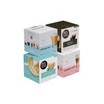Coffee capsule set for NESCAFE® Dolce Gusto® coffee machines Black &amp; White &amp; Flavoured (64 servings)