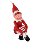 Elves Behavin' Badly   Fred The Elf   Large Red Elf Plush 10.5"