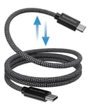 Smartline Magnetisk USB-C -> USB-C Kabel 1m svart
