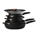 Meyer Accent Essential Cookware Set Induction and Dishwasher Safe - Pack of 6