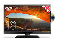 Cello C1620FS 16 inch Full HD LED TV built in DVD Freeview HD Built in satellite receiver with HDMI and USB for recording from Live TV, Made In The UK