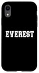 Coque pour iPhone XR Souvenir de l'Everest / Everest Mountain Climber / Police moderne