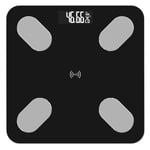BXU-BG Weighing Scale Body Bathroom Scale, Scientific Smart Electronic LED Digital Weight Bathroom Scales Balance with Bluetooth App, 180Kg/400Lb Black