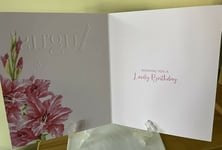 Born In August Birthday Card Female - Foil - Premium Quality - Cherry Orchard