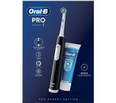 ORAL B Pro 1 Cross Action Electric Toothbrush with TootHPaste, Blue