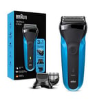 Braun Series 3 Shave and Style Electric Shaver, Wet & Dry Razor for Men - Black/Blue 310BT