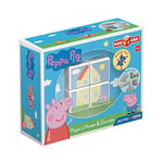 Geomag MagiCube 050 Peppa Pig - Peppa's House & Garden - Constructions Magnétiques et Jeux Educatifs, 4 Cubes Magnétiques