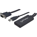 Manhattan 152426 VGA et USB vers HDMI Convertisseur Noir