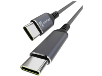 Smrter USB-C-kabel USB 2.0 USB-C®-kontakt, USB-C®-kontakt 0,4 m Antracit med OTG-funktion, rund, tygbeläggning SMRTER_SPEEDY100_S_AT
