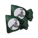 2-pack bekväma kranöverdrag, för att skydda din utomhuskran,