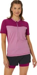 Asics Women's Fujitrail Short Sleeve Top Soft Berry/Blackberry XS, Soft Berry/Blackberry