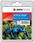 Compatible avec HP 301 XL (CH564EE) Agfa Photo APHP301XLC Cartouche d'encre couleur