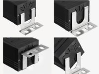 Bachmann Connect Line, 2 M, Inomhus, Svart, 8 Ac-Utgångar, 438 Mm, 52 Mm