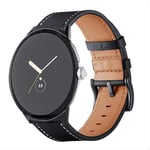 Google Pixel Watch 3 41mm Armband i äkta läder, Svart