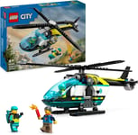 LEGO City Emergency Rescue Helicopter Toy for 6 Plus Year Old Boys & Girls,... 