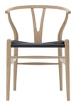 CH24 Y-Chair - White Oiled Oak/Black