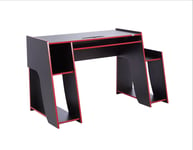 Virtuoso Horizon Gaming Desk - Red and Black And