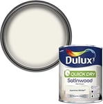 Dulux Quick Dry Satinwood Paint For Wood And Metal - Jasmine White 750 ml