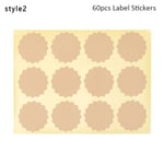 60/120pcs Labels Stickers Blank Tag Paper Sticky Style2x60pcs