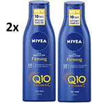 2x Nivea Q10 + Vitamin C Firming Rich Body Lotion for Dry Skin 250ml