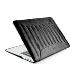 Lux-Case Zve (svart) Macbook Air 13.3-tums Läder Fodral