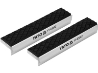 Yato YT-65000, Varje varumärke, Skyddsbackar till skruvstäd, Gjuten aluminium, Gummi, Gjuten aluminium, Svart, Magnetfäste, 75 mm