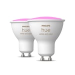 Philips Hue White & color ambiance 4,3W GU10, 2-pack , Bluetooth