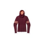 Smartwool Womens Intraknit Merino Tech PO Hoodie (Svart (BLACK CHERRY) Small)