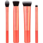 Real Techniques Makeup Brushes Brush Sets Face Base Set Ultra Buff 256 + Small Conceal 257 Flat Contour 258 Setting 402 4 Stk.