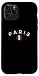 Coque pour iPhone 11 Pro Maillot de football France Football 2024 Drapeau Coq I Love Paris