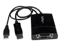 Startech.Com Displayport Till Dvi Dual Link Aktiv Adapter - Displayport Till Dvi-D Adapter Videokonverterare 2560X1600 60 Hz - Dp 1.2 Till Dvi-Skärm - Usb-Driven - Låsande Dp-Kontakt - Displayport-/ Dvi-Adapter - Displayport, Usb (Endast Ström) (Han