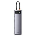 Baseus Metal 11in1 Multifunctional HUB USB-C 100W - Grå