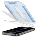 Spigen iPhone 12/12 Pro Skärmskydd med installationsram (2-pack) GLAS.tR EZ Fit