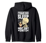 Midnight Shift Unite Skeleton Coffee Lover Zip Hoodie