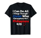 I Can Do All Things Through Christ Stars Sky Art Religious T-Shirt
