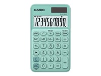 Casio SL-310UC - Calculatrice de poche - 10 chiffres - panneau solaire, pile - vert