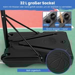 Basketkorg utomhus basketstativ 172-305 cm höjdjusterbart korgsystem med avtagbart mittrör