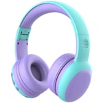 Bluetooth-hörlurar för barn med mikrofon, trådlösa hörlurar för barn med 85dB volymbegränsning för hörselskydd, stereohörlurar för öronen