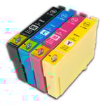 Epson T1285 XL Set (T1281, T1282, T1283, T1284) BK/C/M/Y. Kompatibla (ej Epson original) bläckpatroner.