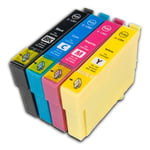 Epson T1285 XL Set (T1281, T1282, T1283, T1284) BK/C/M/Y. Kompatibla (ej Epson original) bläckpatroner.