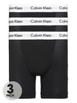 Calvin Klein Big &amp; Tall 3 Pack Big &amp; Tall Boxer Briefs - Black, Black, Size 3Xl, Men
