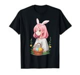 Kawaii Easter Bunny and Manga Girls in Otaku Style T-Shirt