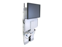 Ergotron StyleView - Monteringssats (tangentbordshylla, handledsstöd, musfodral, vertikalt lyft för panel) - för LCD-skärm/PC-utrustning - patientrum - stål - vit - skärmstorlek: upp till 24 tum