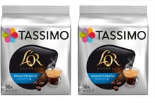 2 x Tassimo Lor Espresso Decaffeinated Decaf Coffee 16 Discs/Servings (Total 32