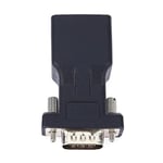 D&H RJ45 to RS232 Extender Male to LAN CAT5 CAT6 RJ45 Network Ethernet Cable Female Adapter Computer Extra Switch Converter